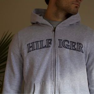 Gray Tommy Hilfiger Zip-Hoodie